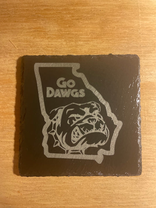 4pk- Custom Engraved Slate Coasters!